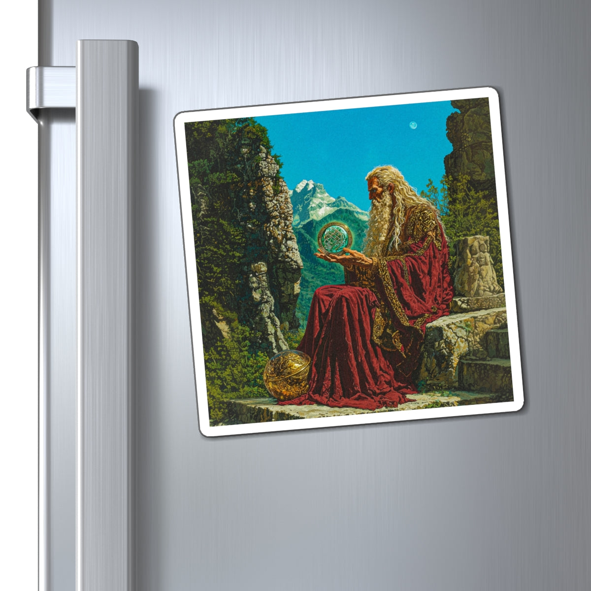 Wizened Scholar Fridge Magnet