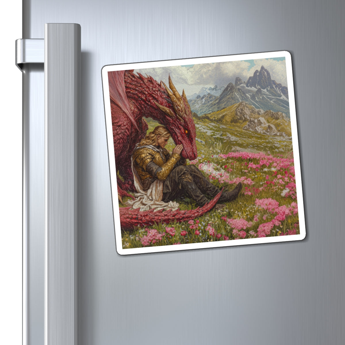 Crimson Cavalry Fridge Magnet