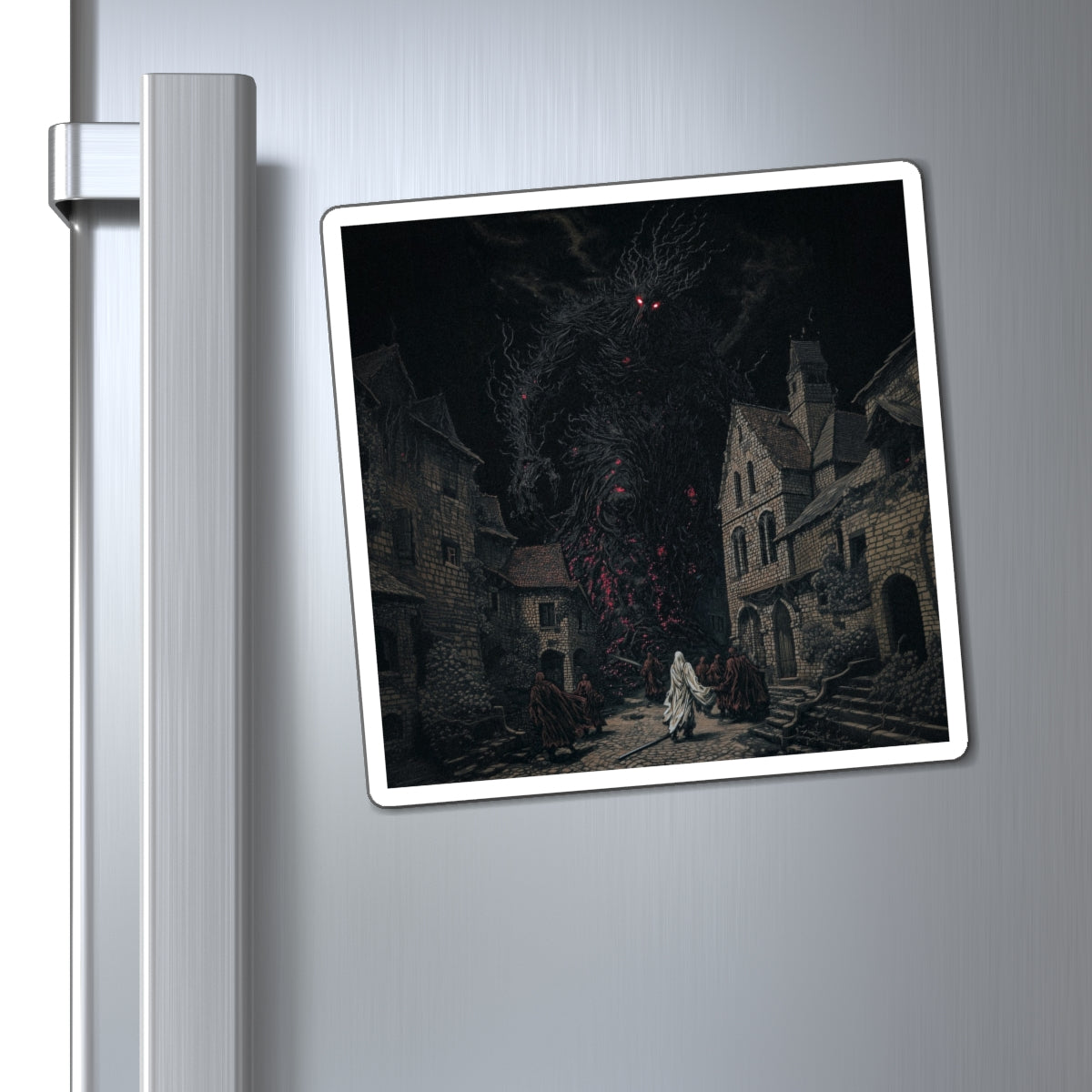 Demonic Arrival Fridge Magnet