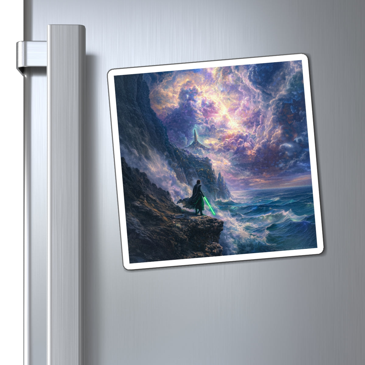 Distant Beacon Fridge Magnet