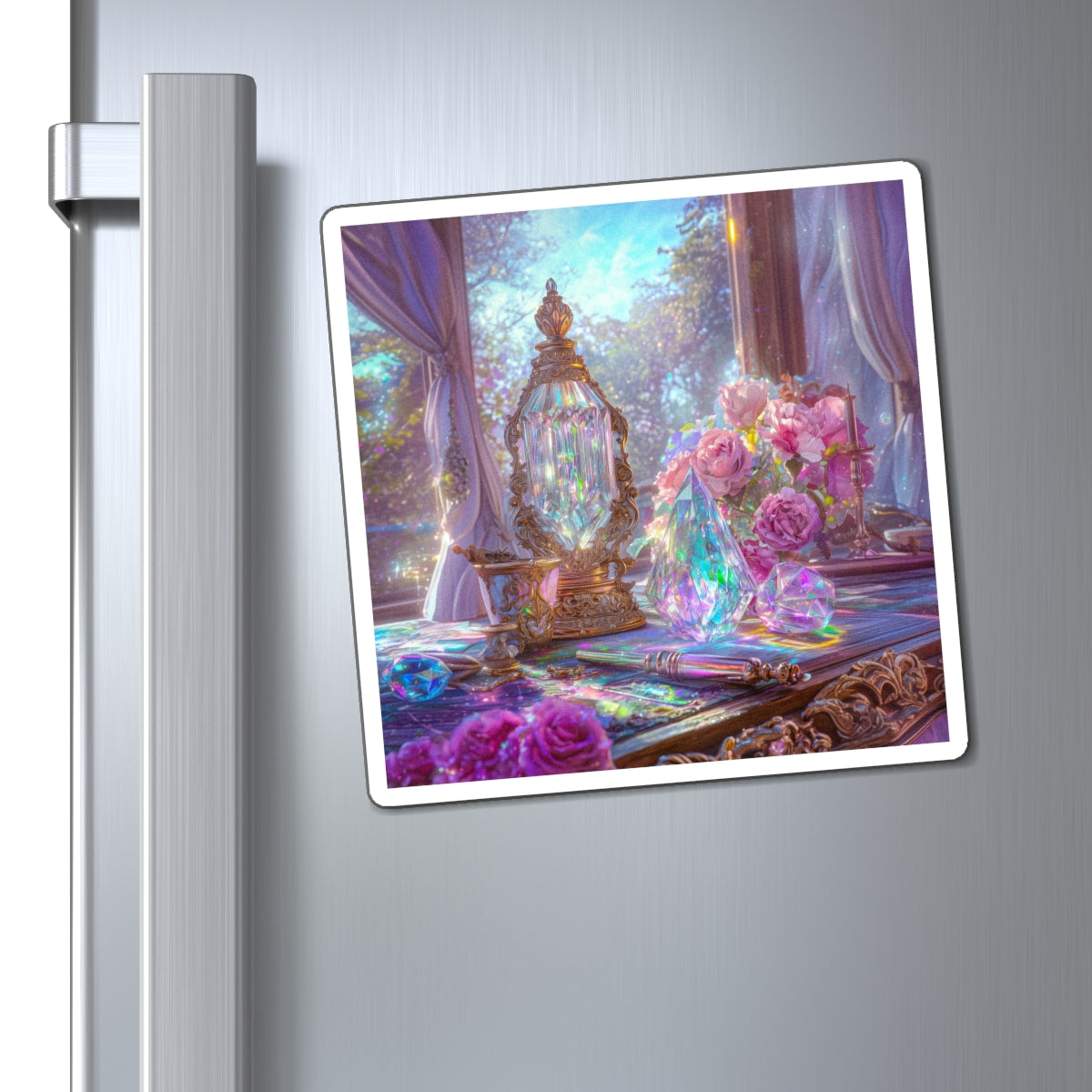 Crystal Workstation Fridge Magnet