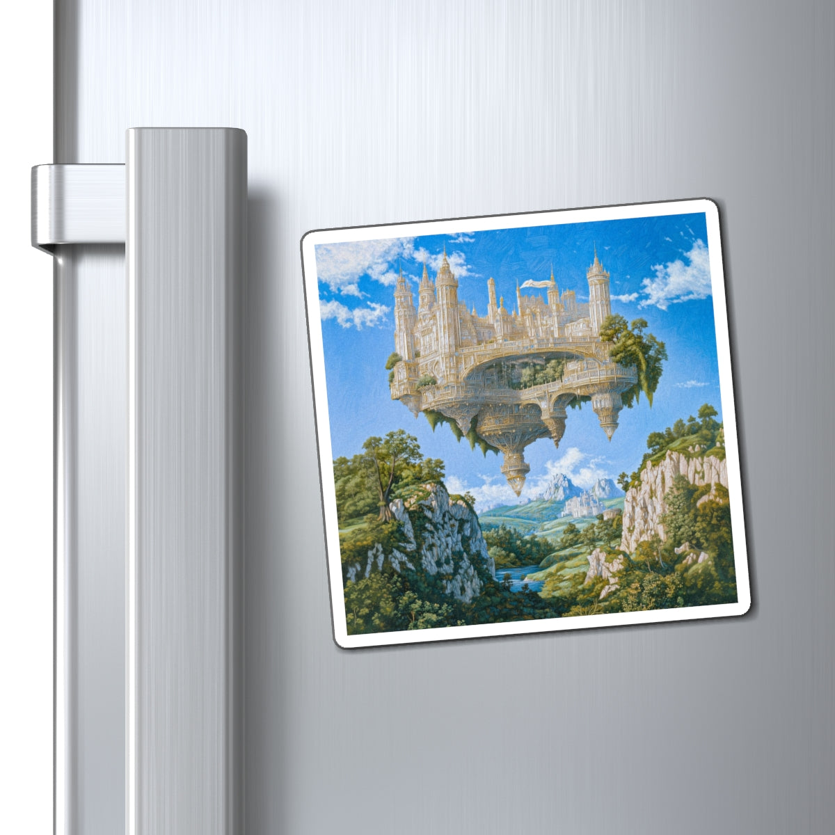 Floating Bastion Fridge Magnet