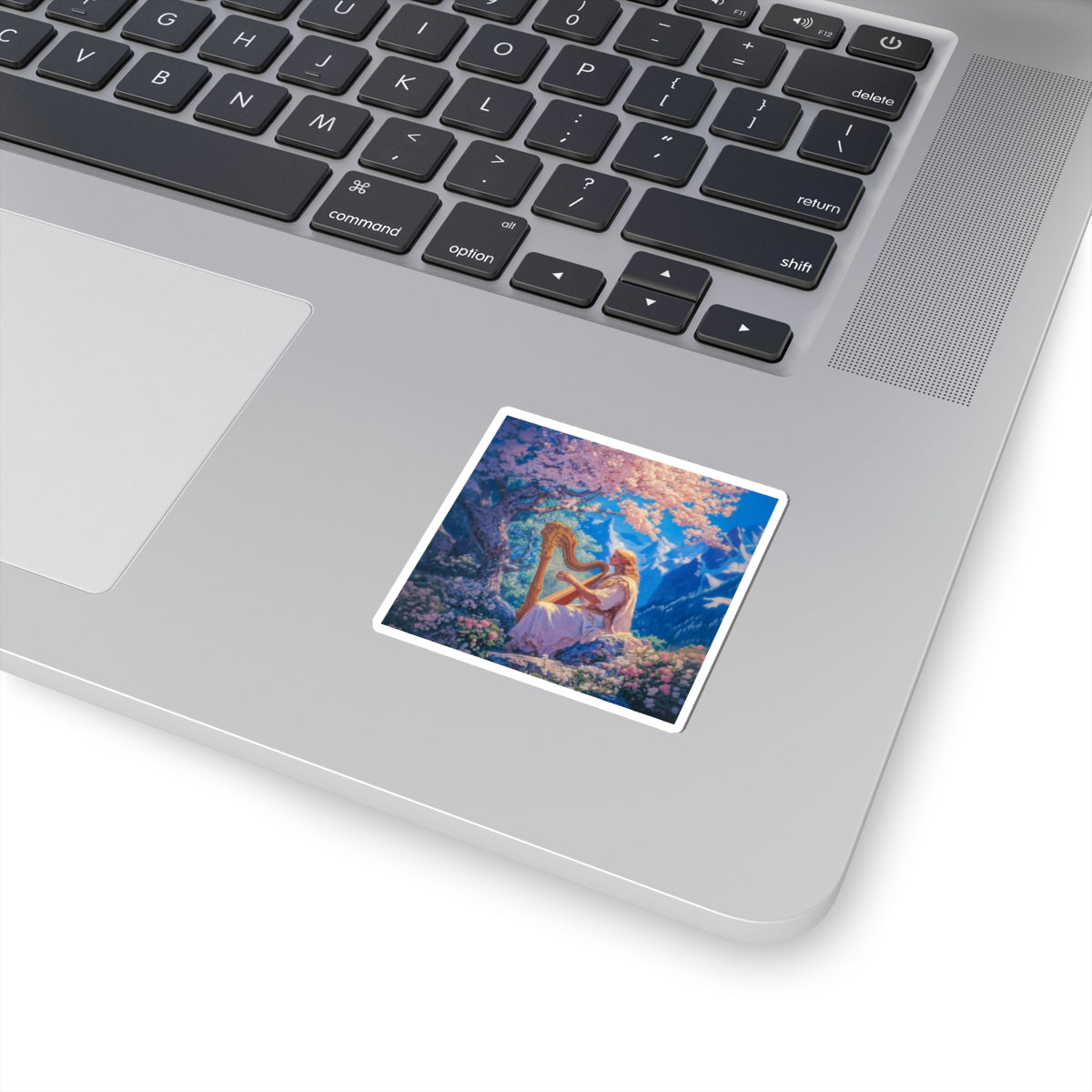 Elven Harpist Sticker
