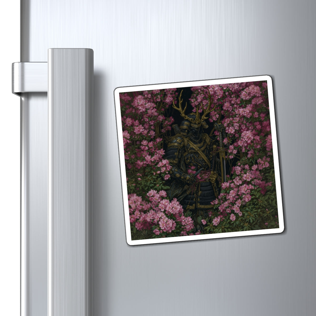Gilded Samurai Fridge Magnet