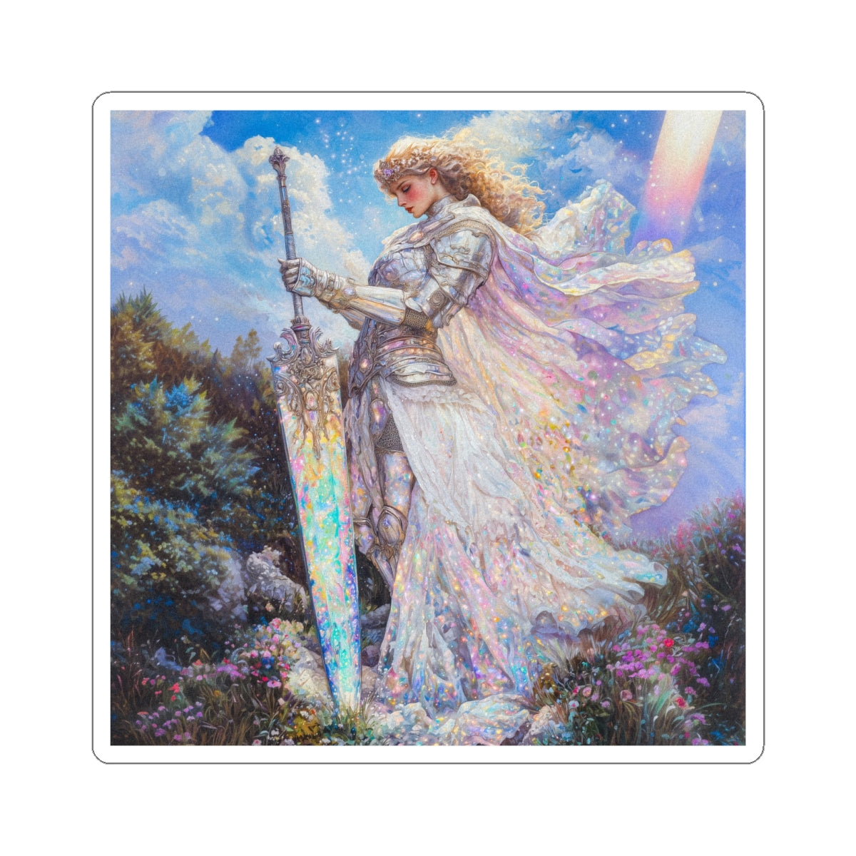 Iridescent Valkyrie Sticker