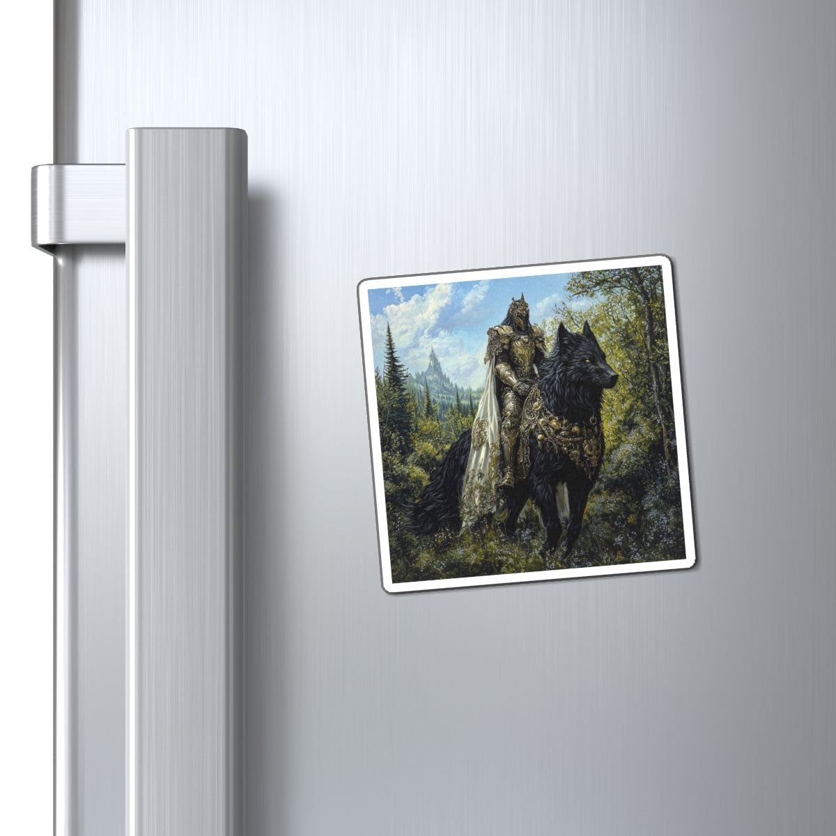 Direwolf Rider Fridge Magnet