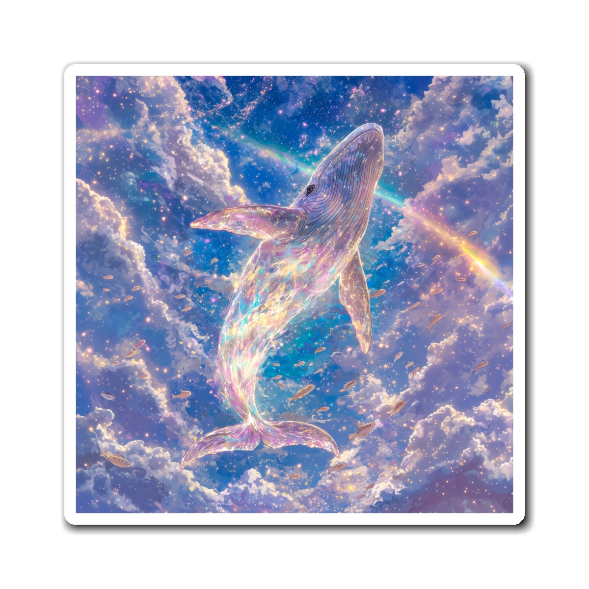Cosmic Whale Fridge Magnet