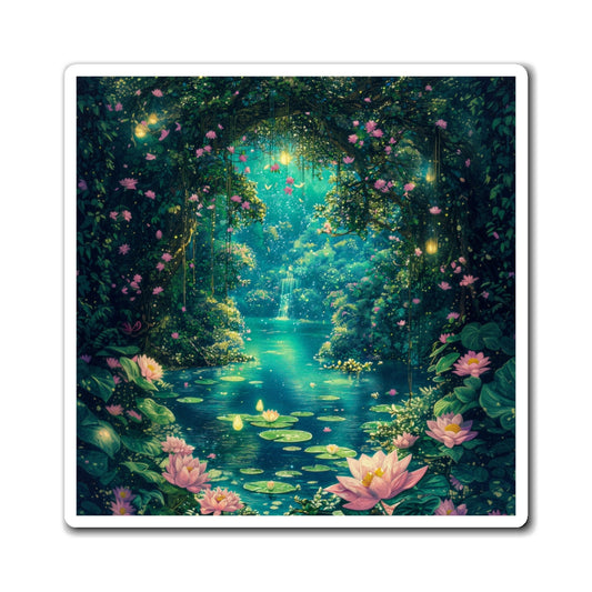 Lotus Retreat Fridge Magnet