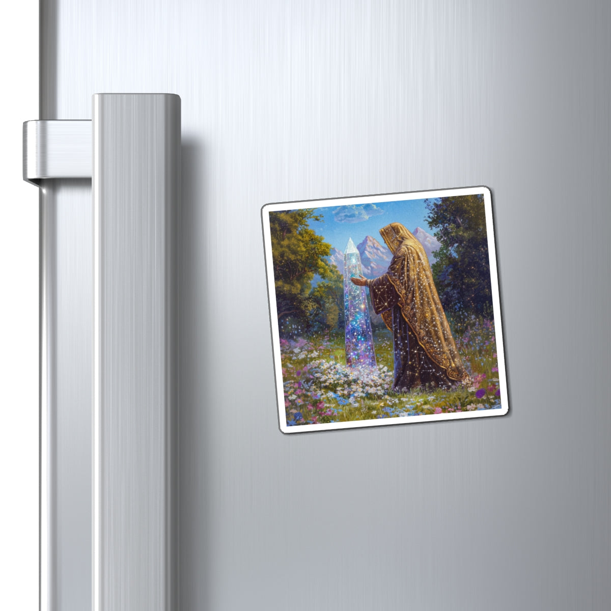 Crystalline Obelisk Fridge Magnet