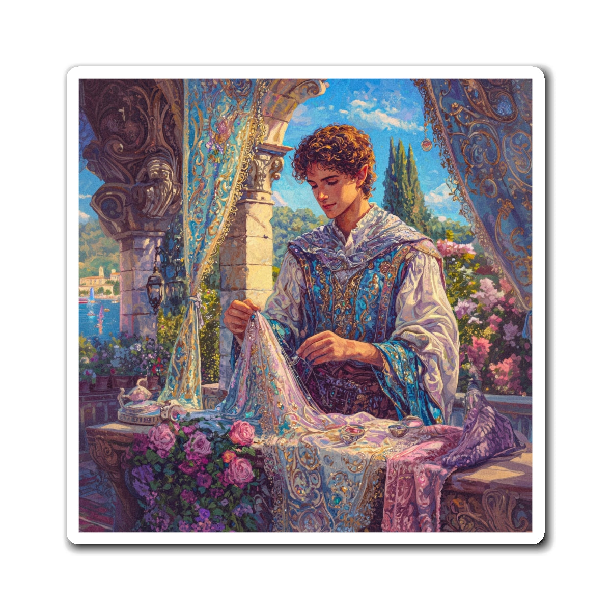 Vibrant Tailor Fridge Magnet