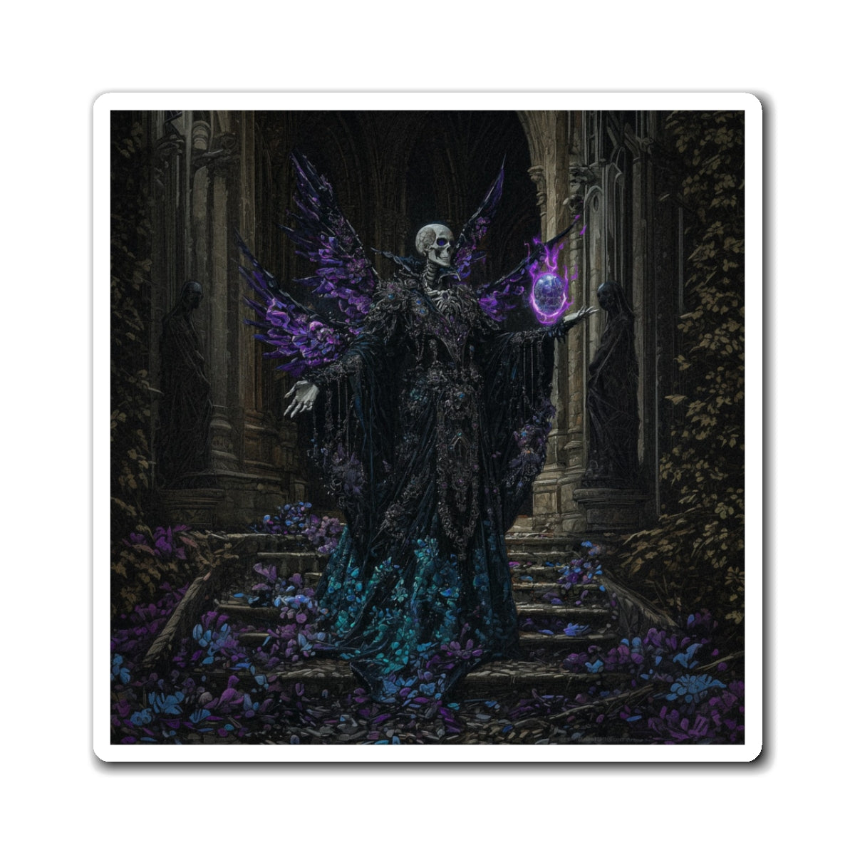 Eldritch Necromancer Fridge Magnet