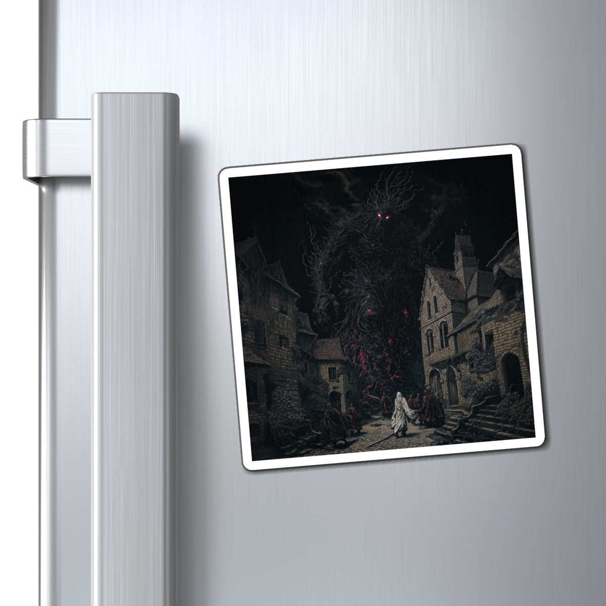 Demonic Arrival Fridge Magnet