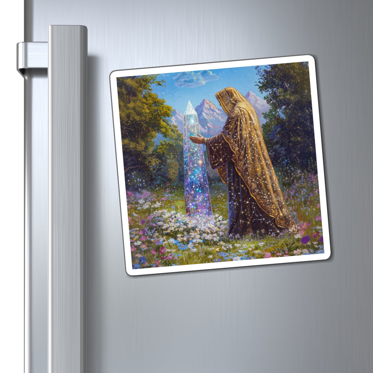 Crystalline Obelisk Fridge Magnet