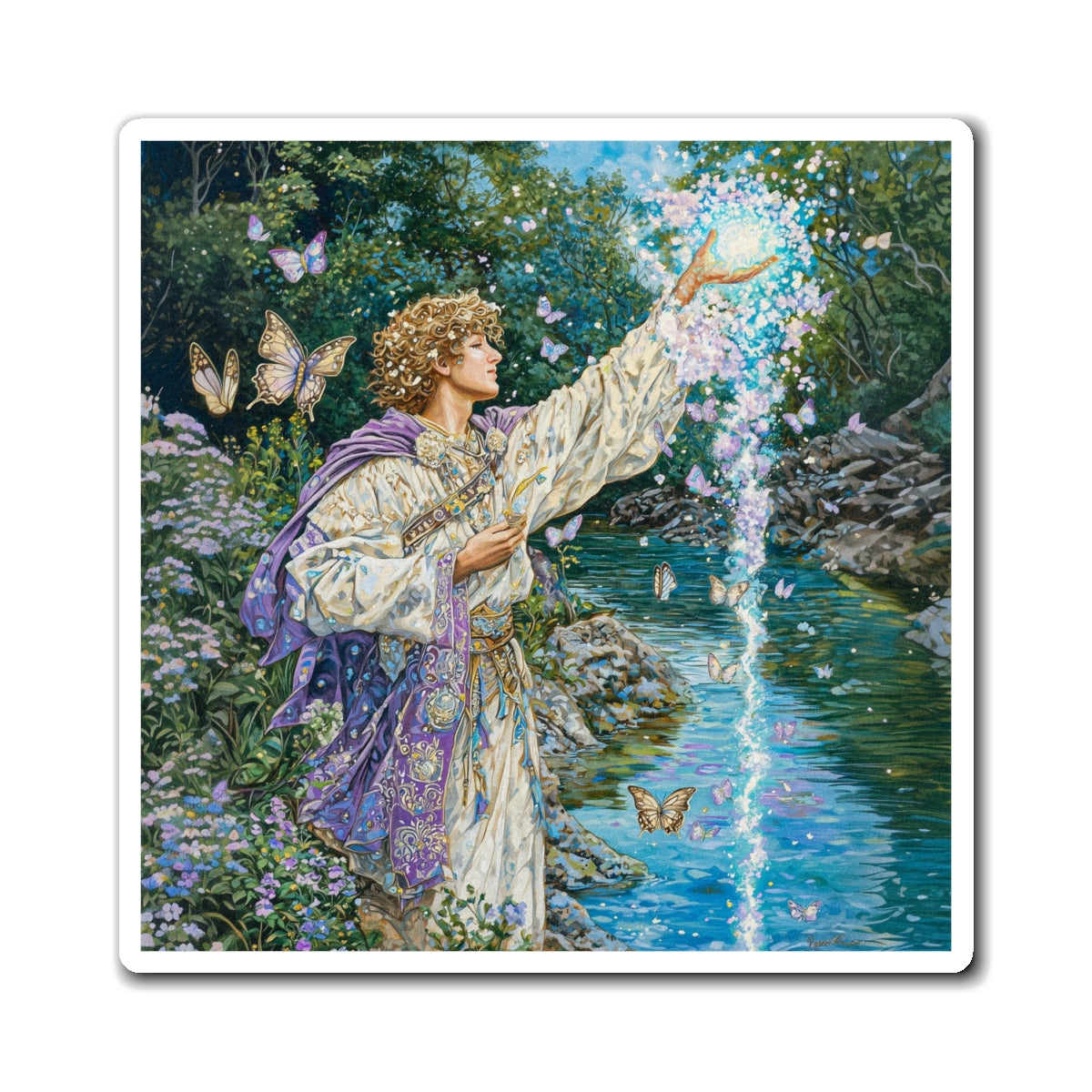 River Sage Fridge Magnet