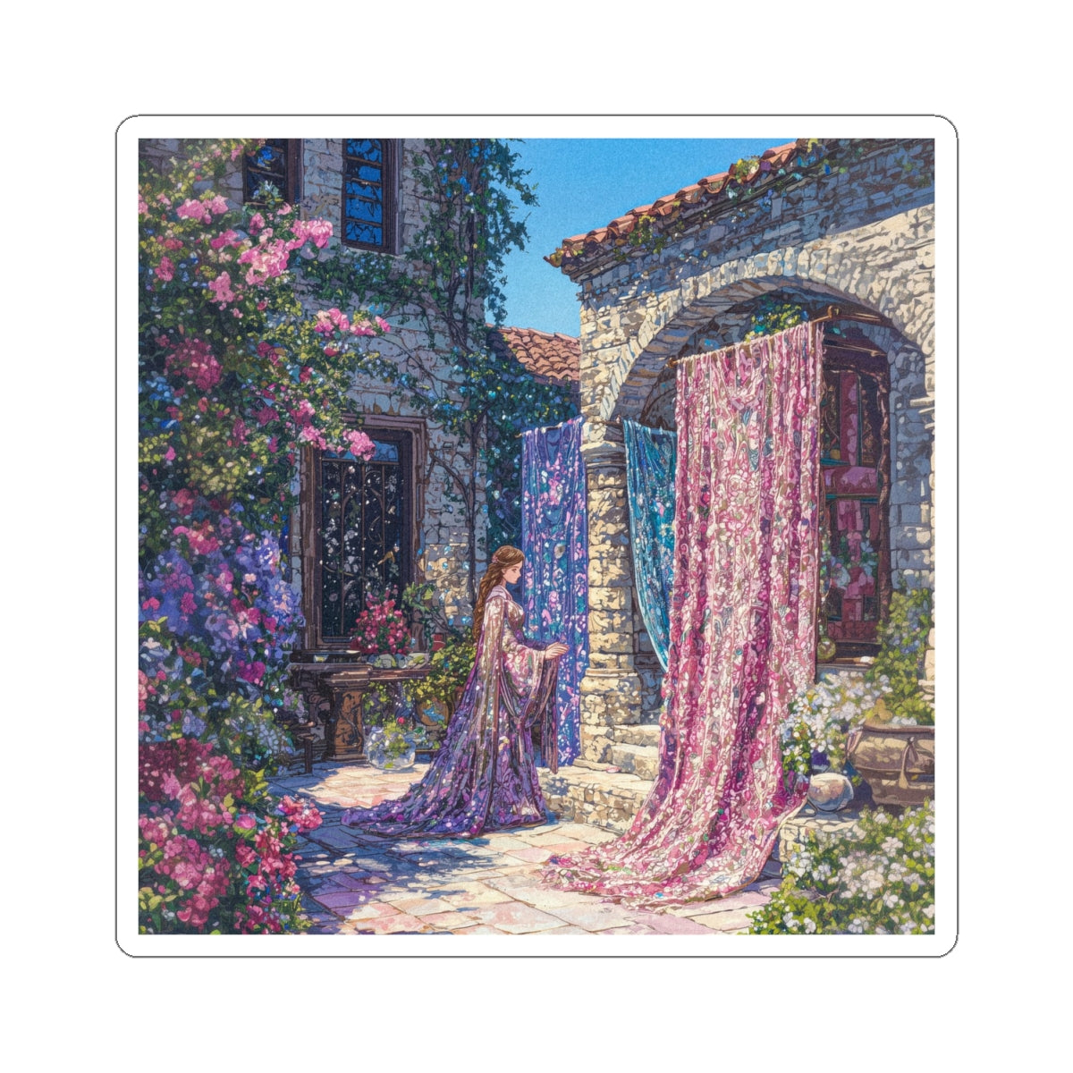 Dazzling Fabrics Sticker