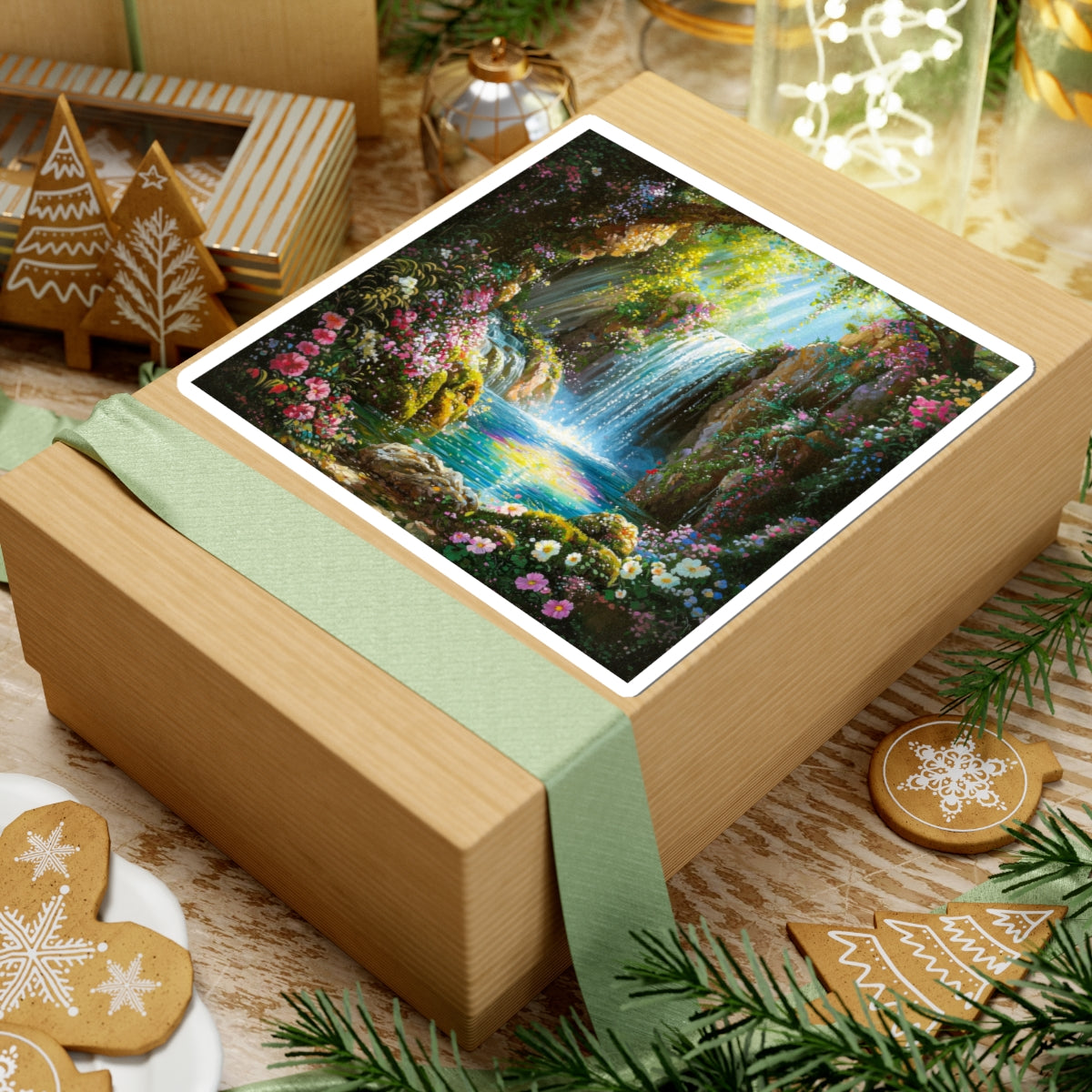 Rainforest Waterfall Sticker