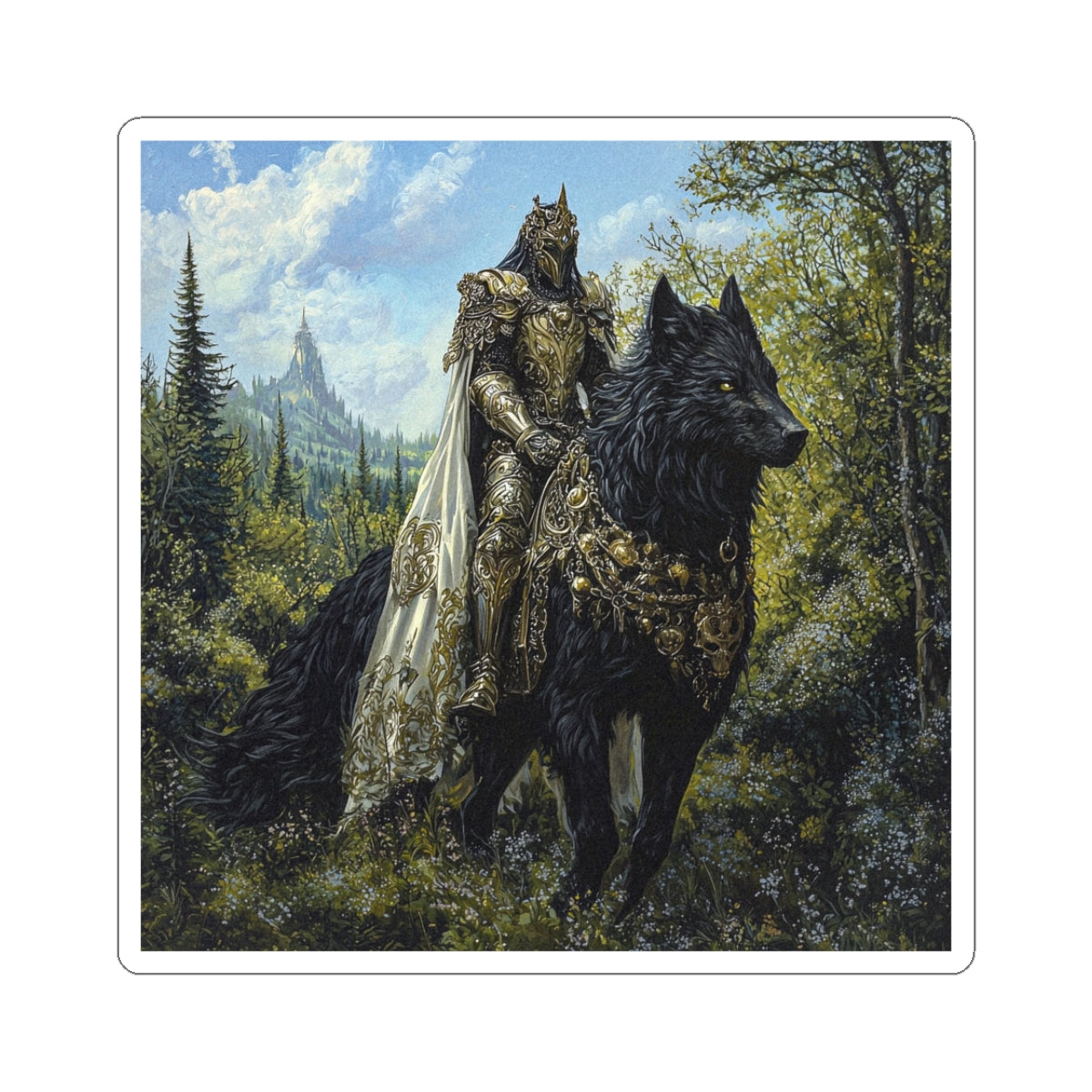 Direwolf Rider Sticker