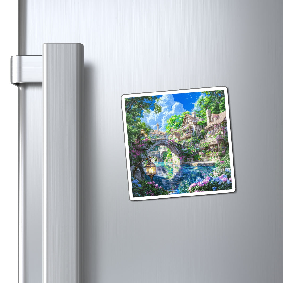 River Town Fridge Magnet