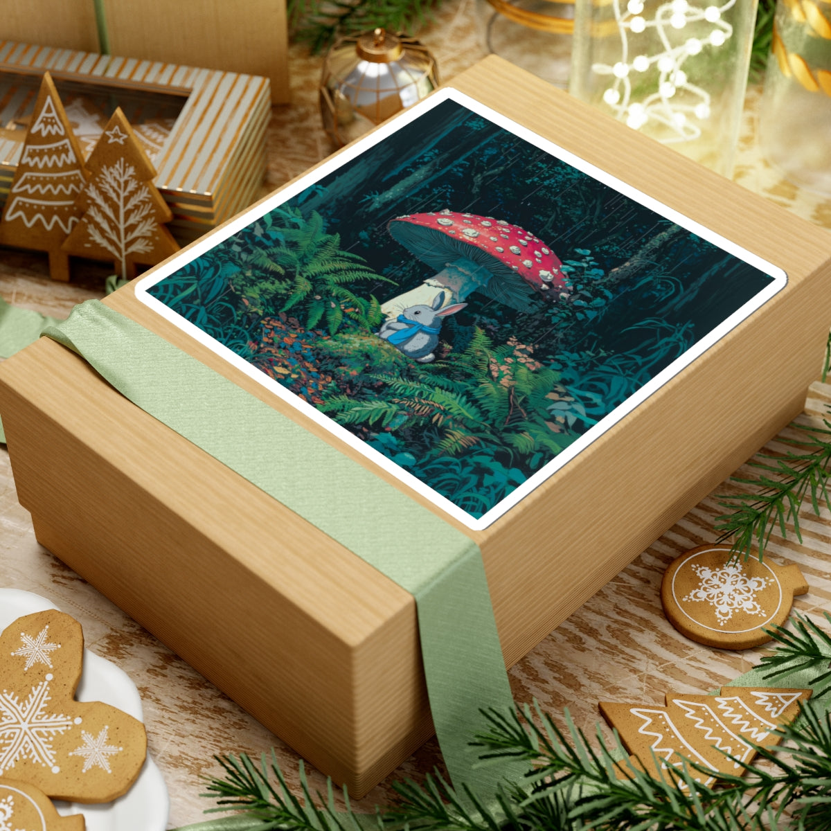 Mushroom Rabbit Sticker