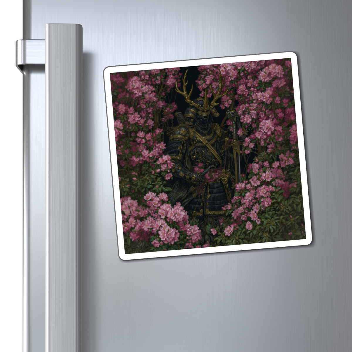 Gilded Samurai Fridge Magnet