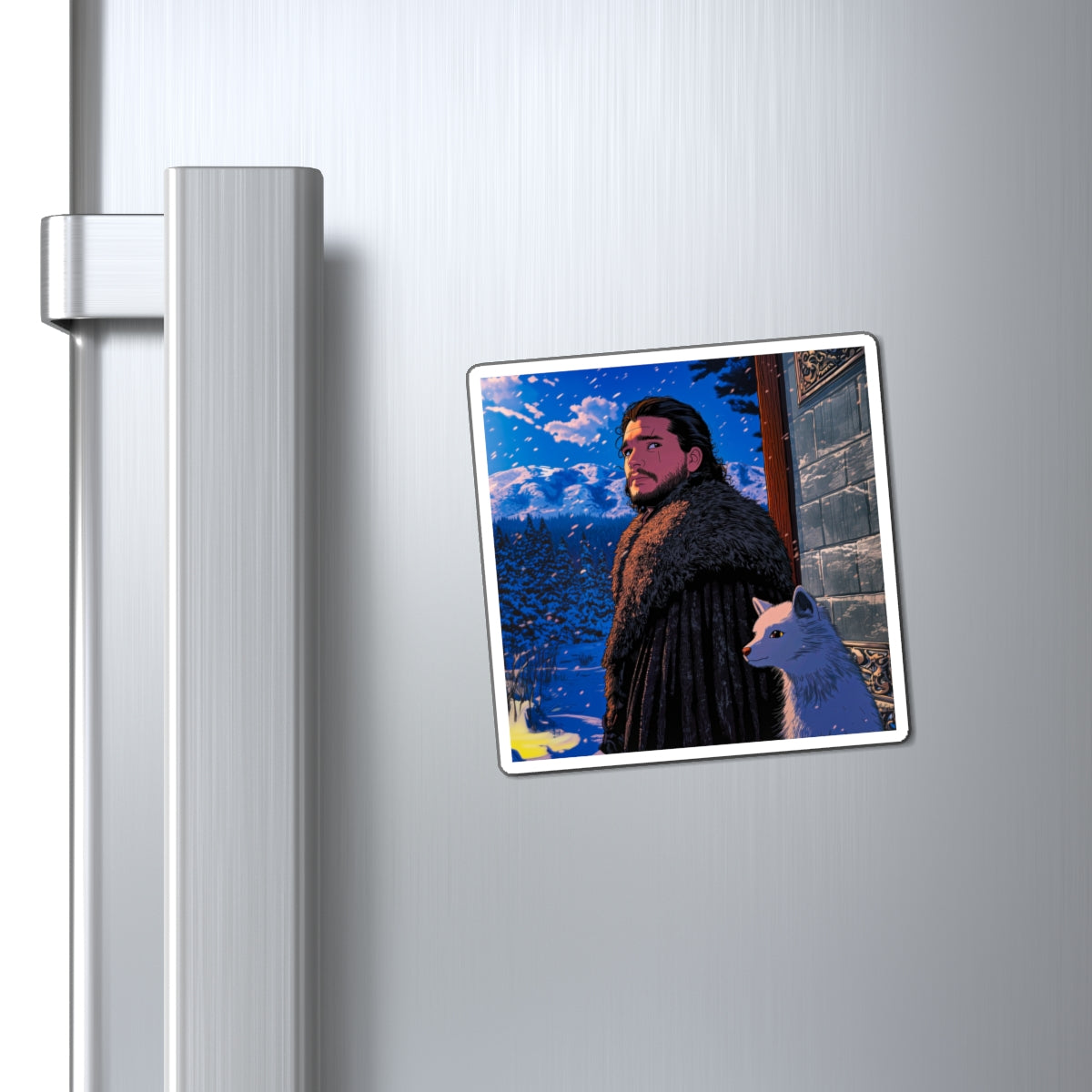 Ghibli Snow Fridge Magnet