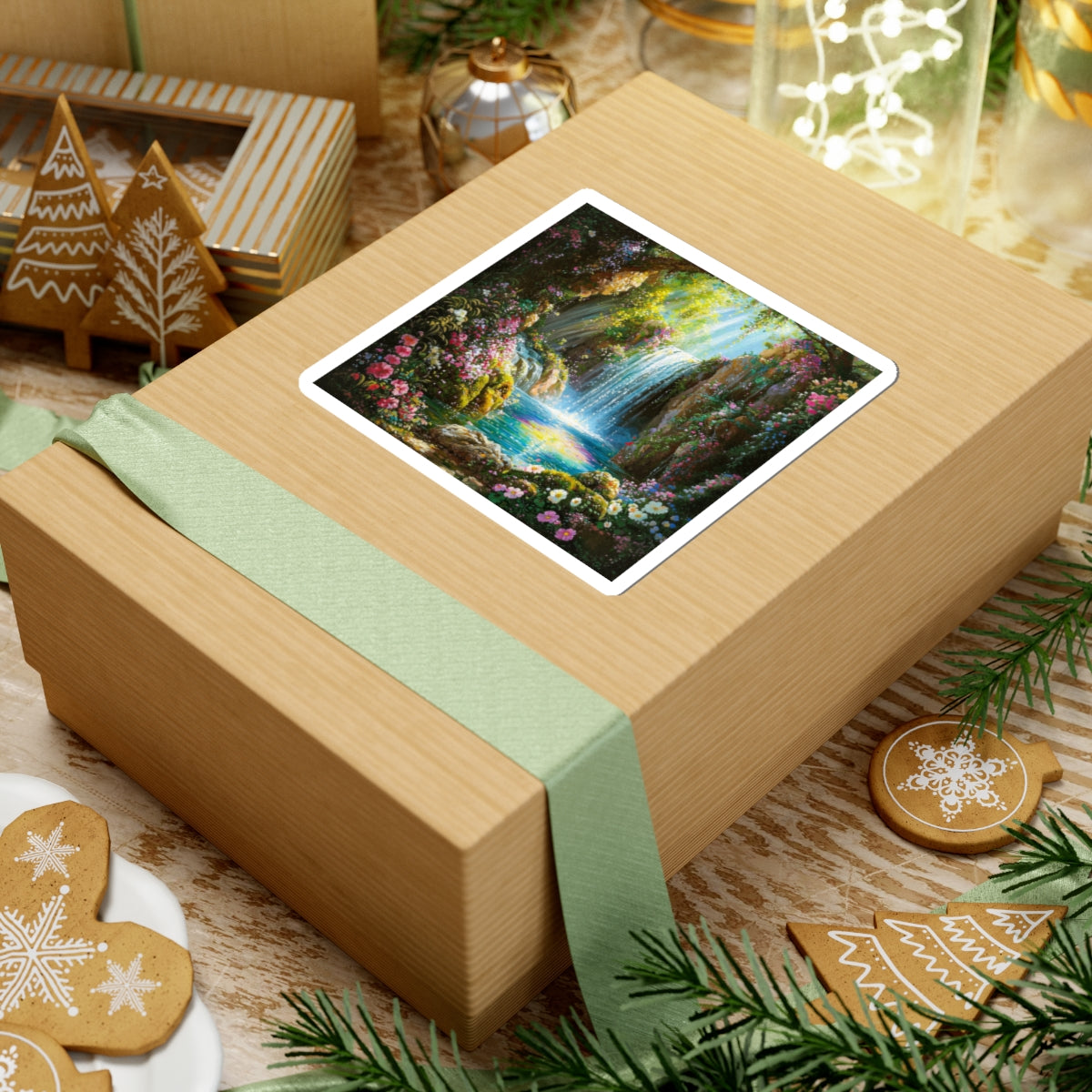 Rainforest Waterfall Sticker