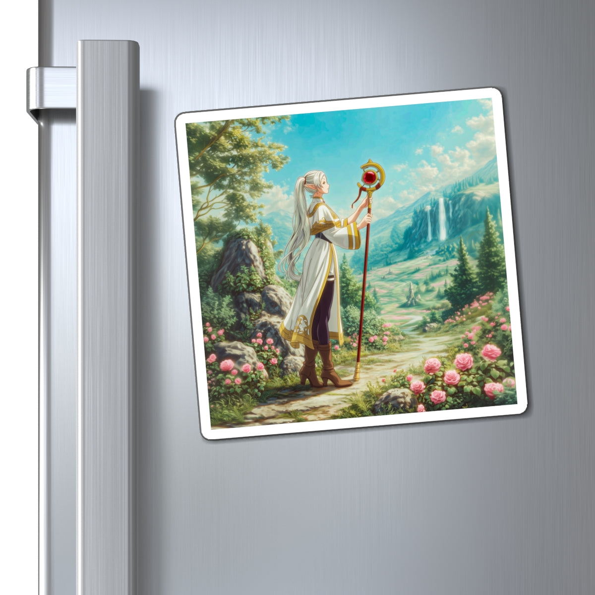 Elven Mage Fridge Magnet