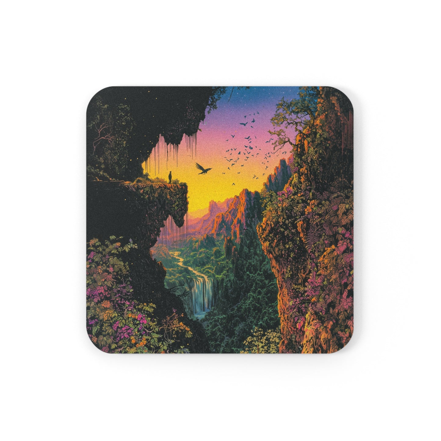 Jungle Sunset Coaster