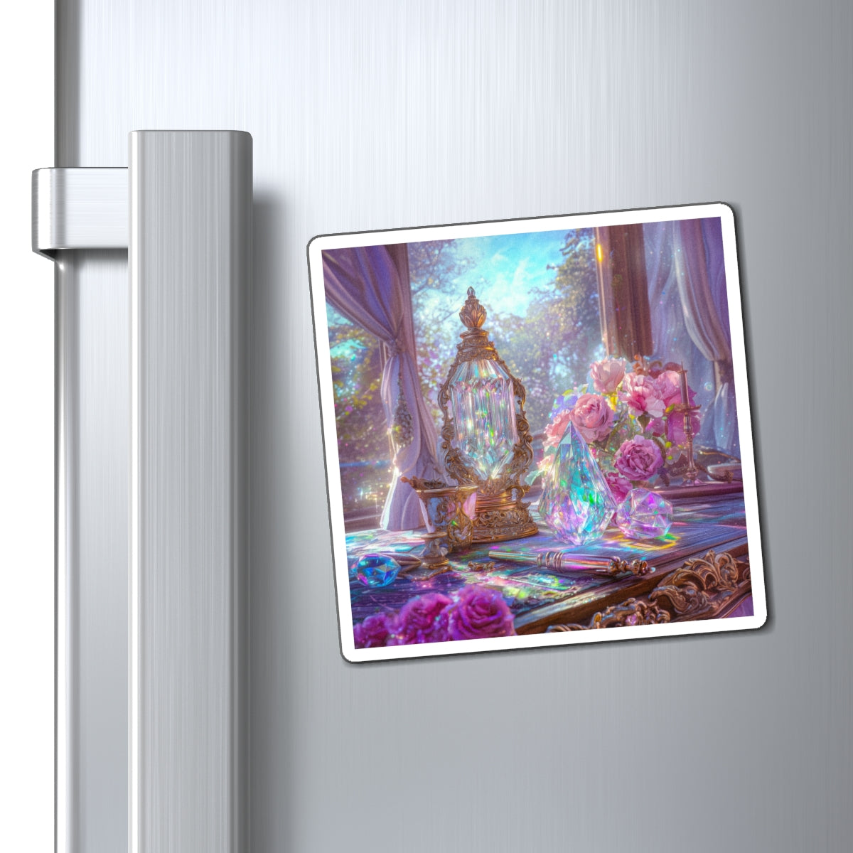 Crystal Workstation Fridge Magnet