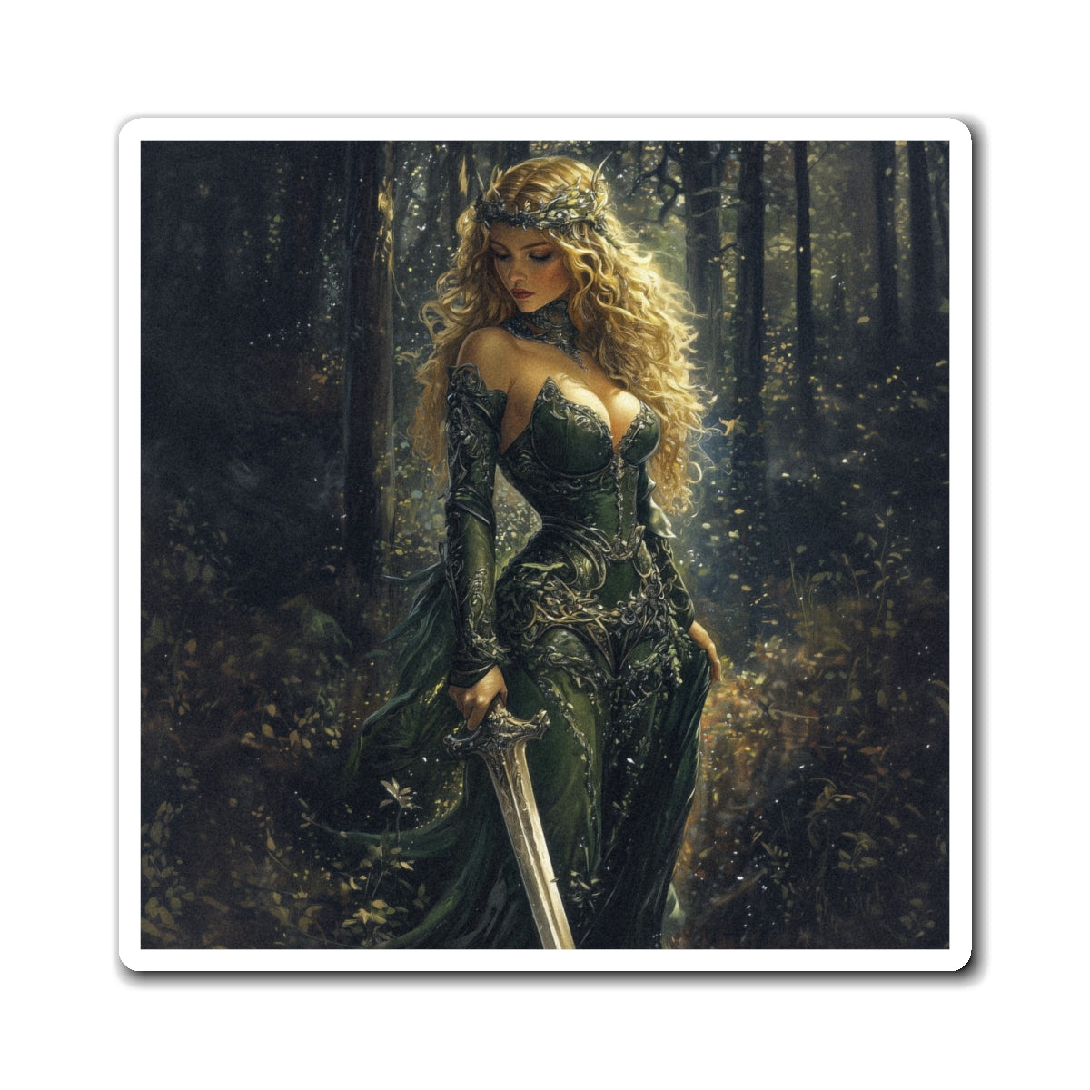 Woodland Warrior Fridge Magnet