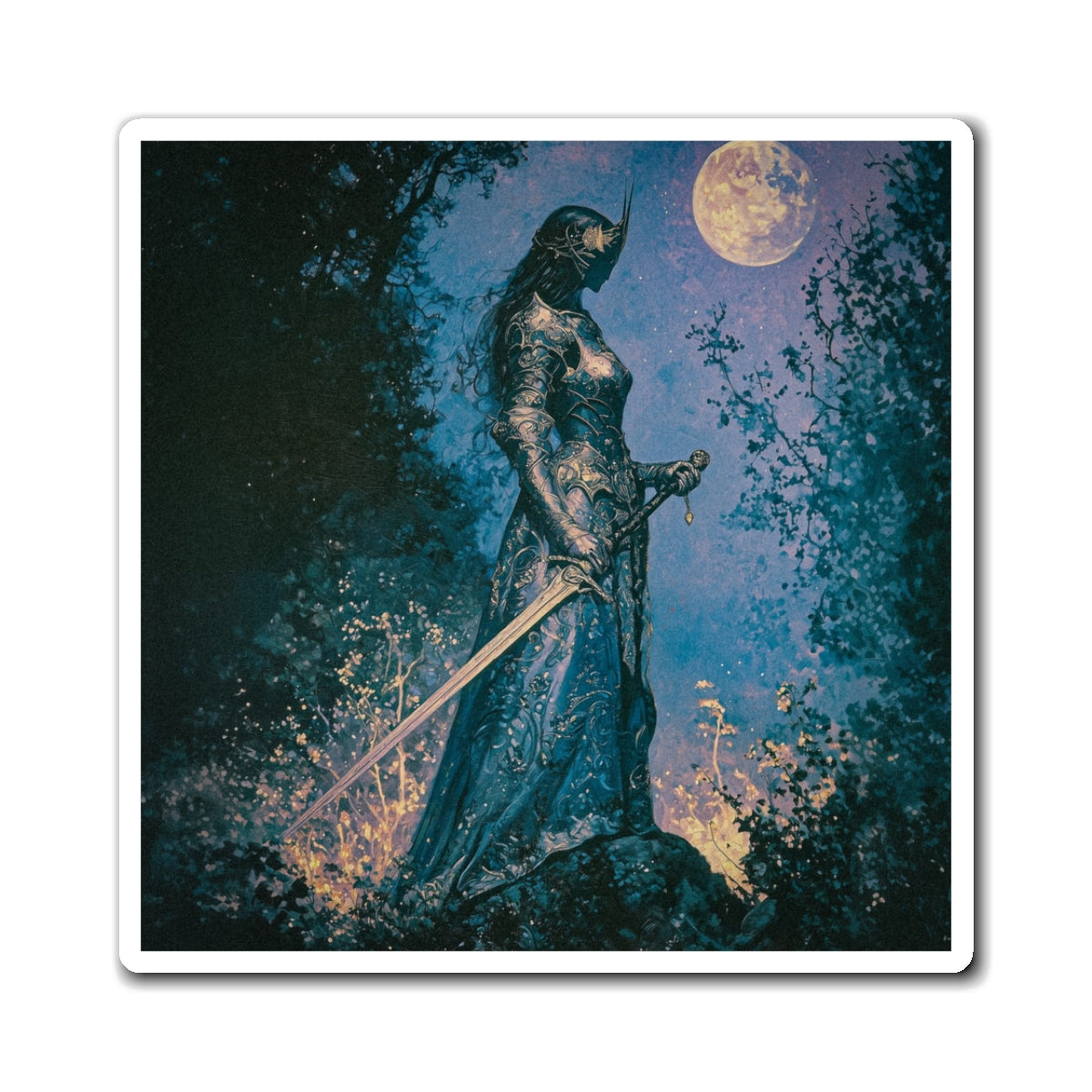 Lunar Mistress Fridge Magnet