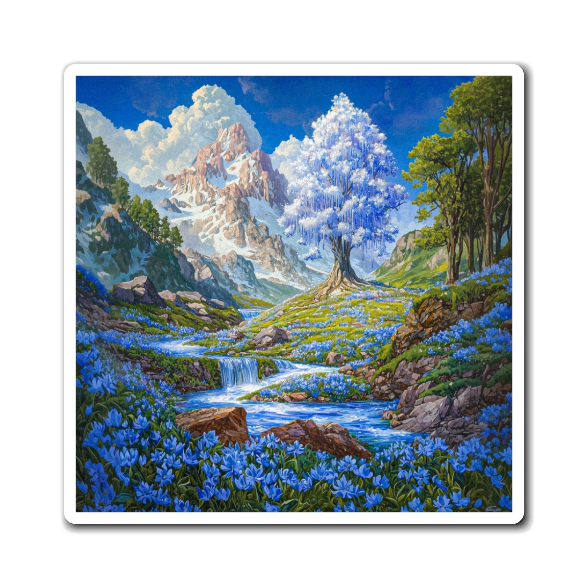 Elder Tree Fridge Magnet