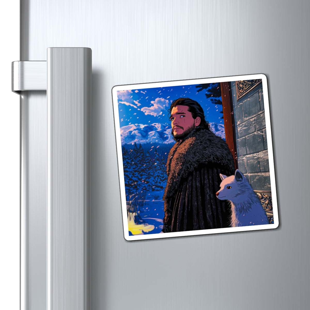 Ghibli Snow Fridge Magnet