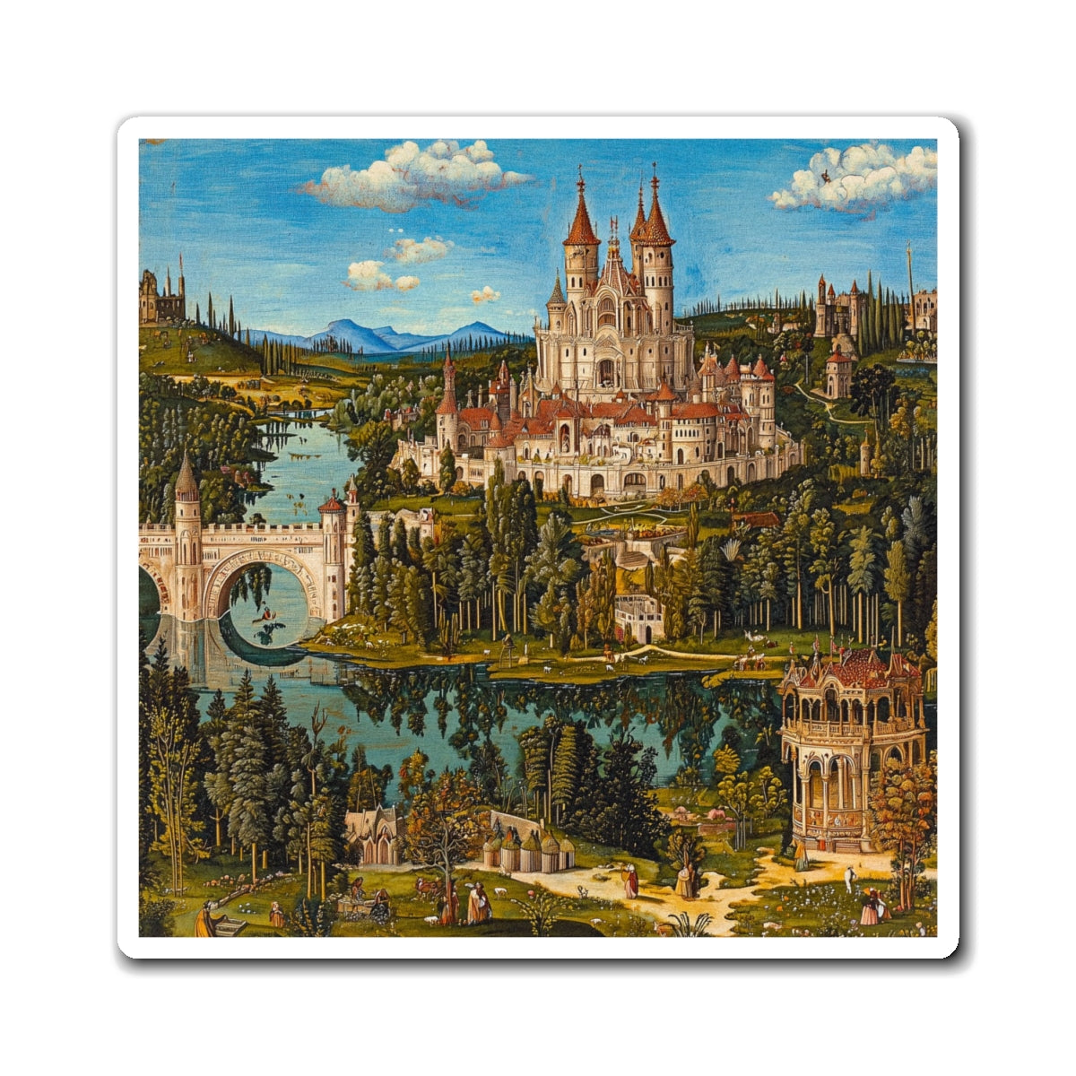 Picturesque Kingdom Fridge Magnet