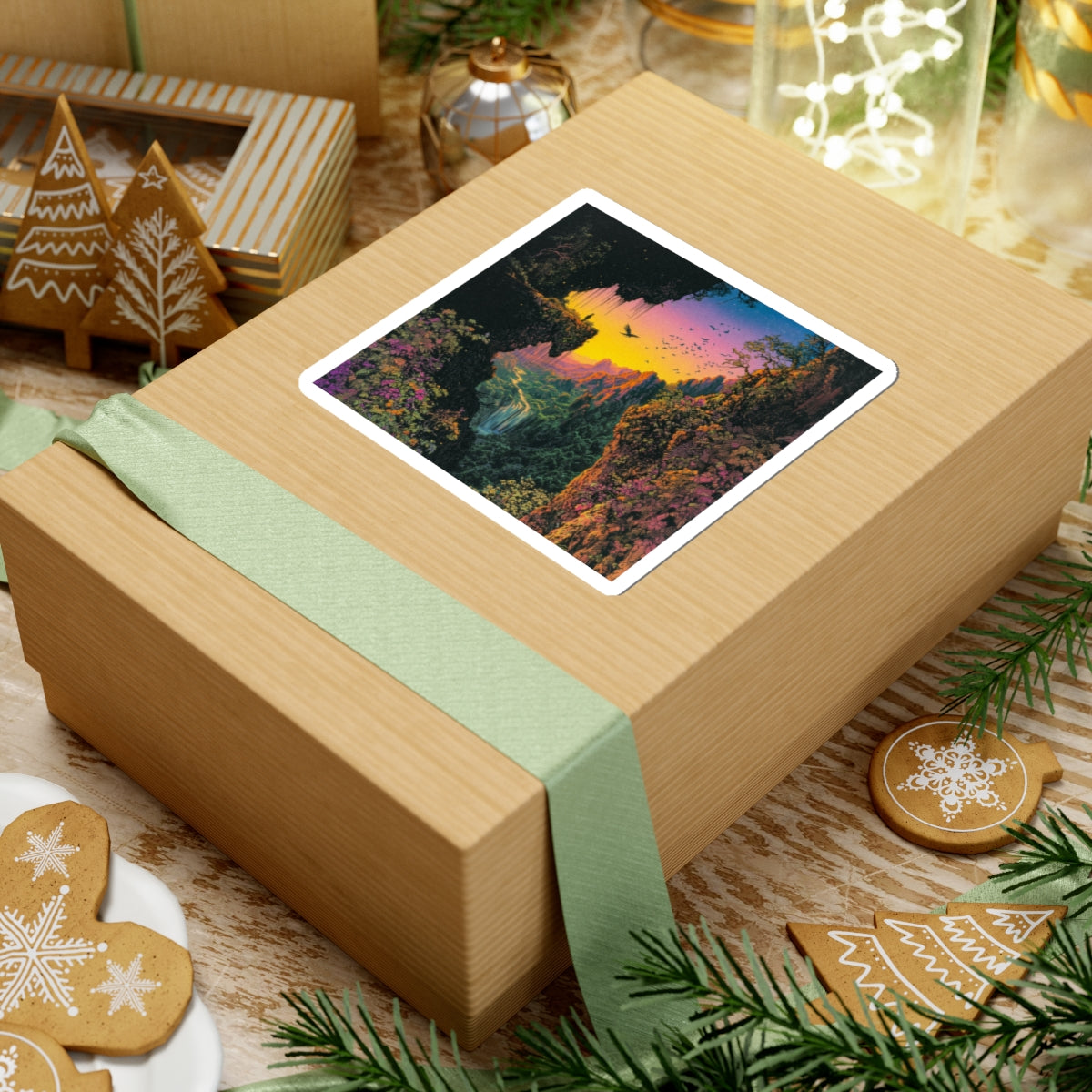 Jungle Sunset Sticker