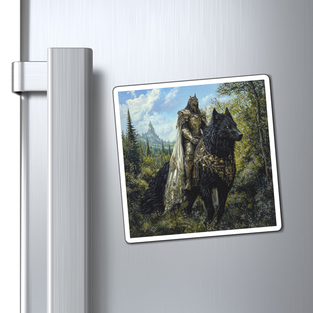 Direwolf Rider Fridge Magnet