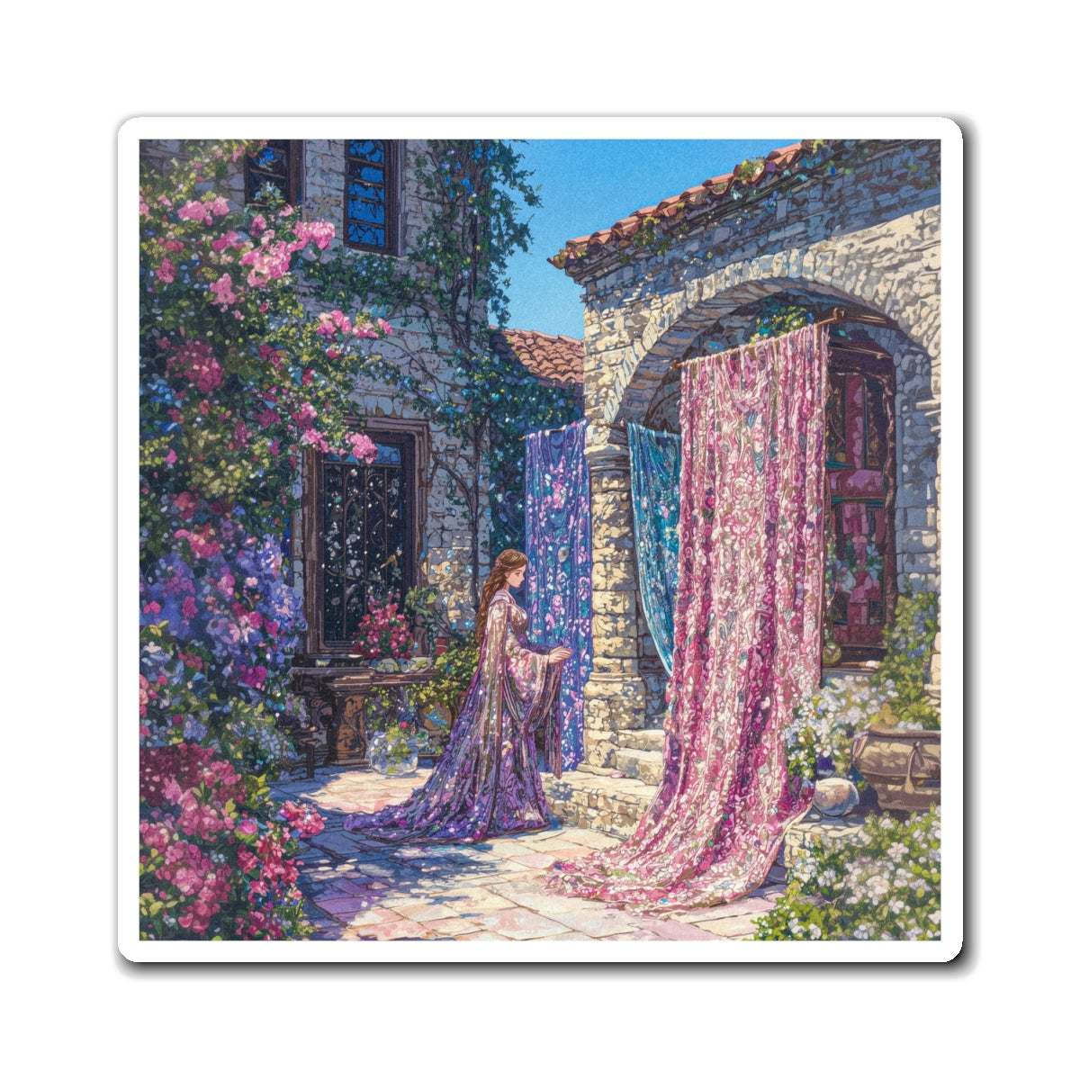 Dazzling Fabrics Fridge Magnet