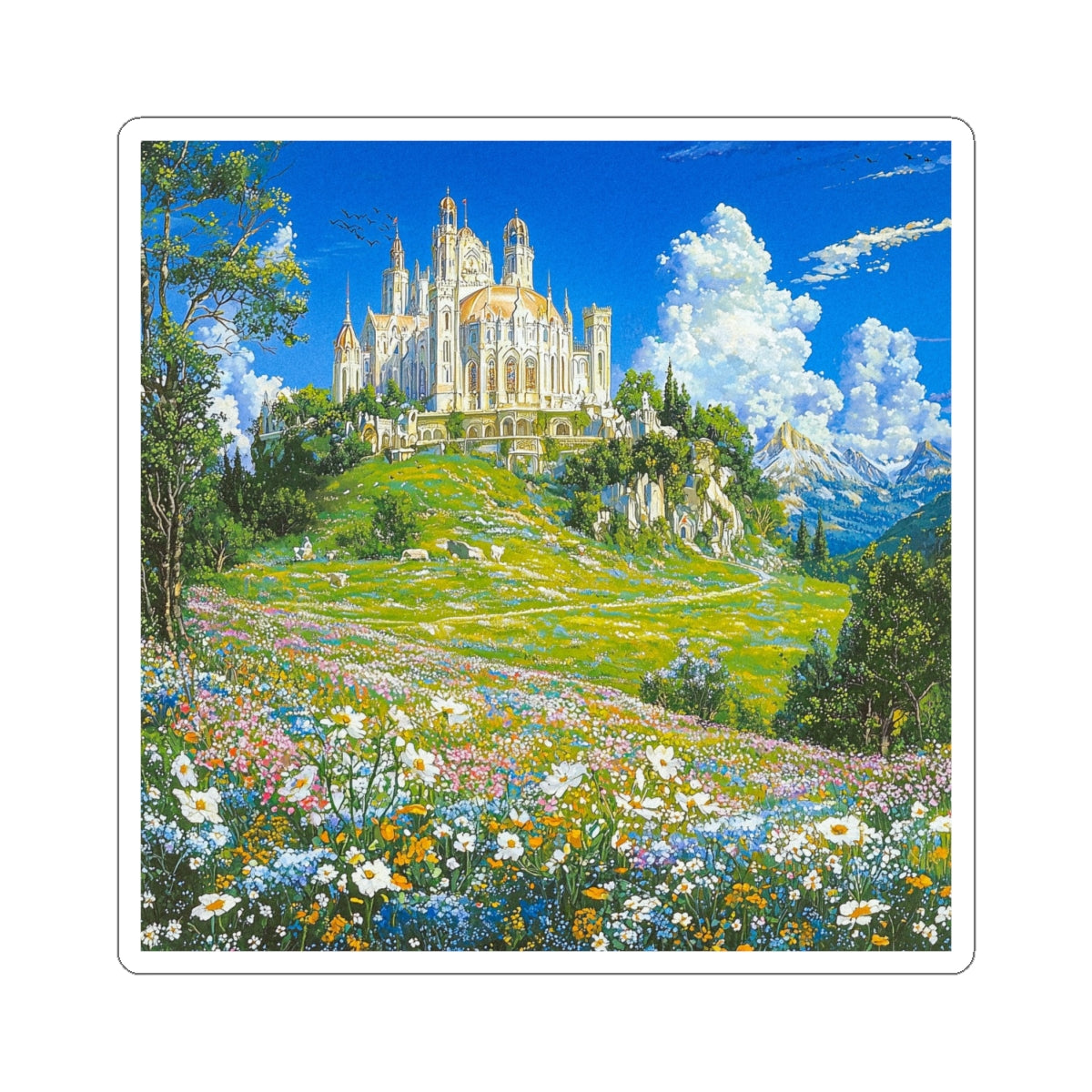 Meadow Castle Sticker