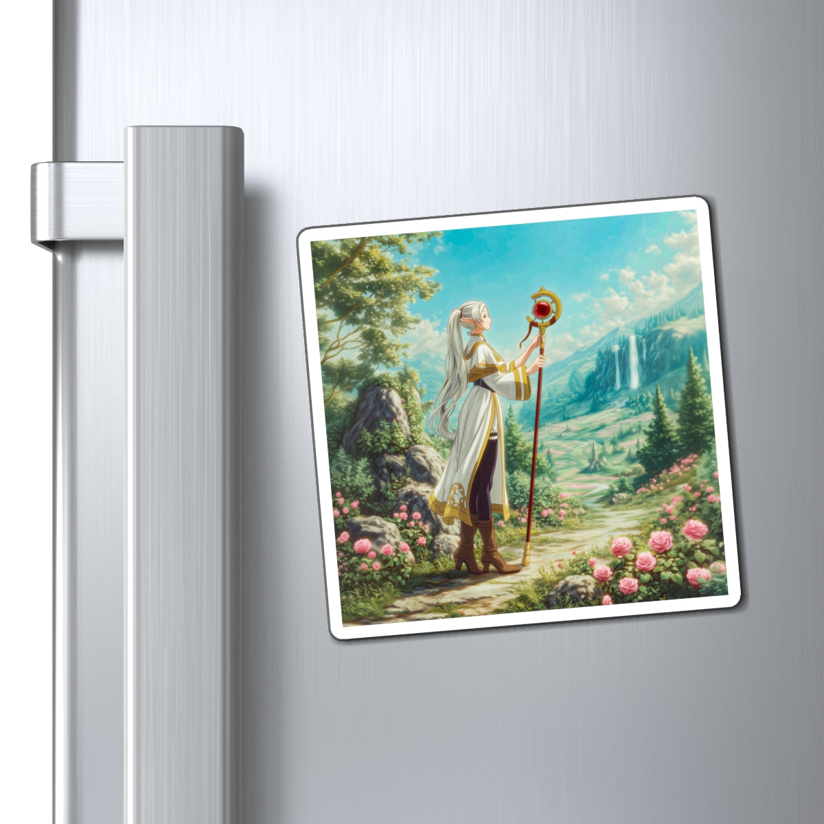 Elven Mage Fridge Magnet