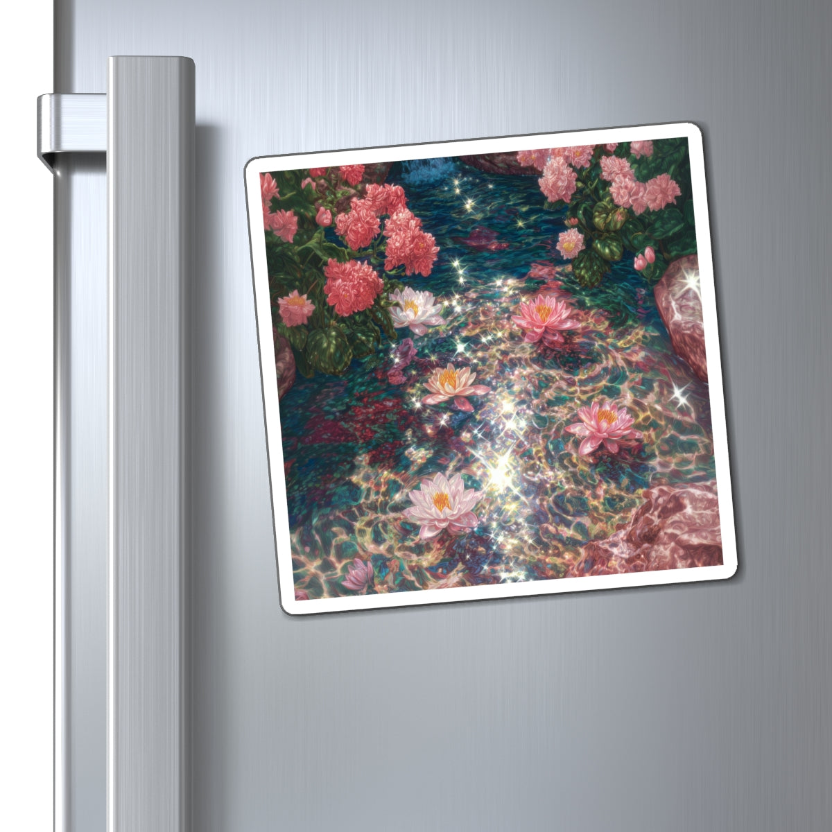 Lotus Pool Fridge Magnet