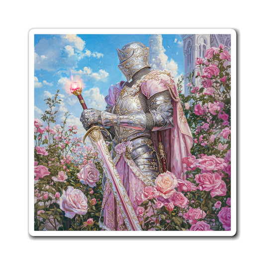 Rose Knight Fridge Magnet