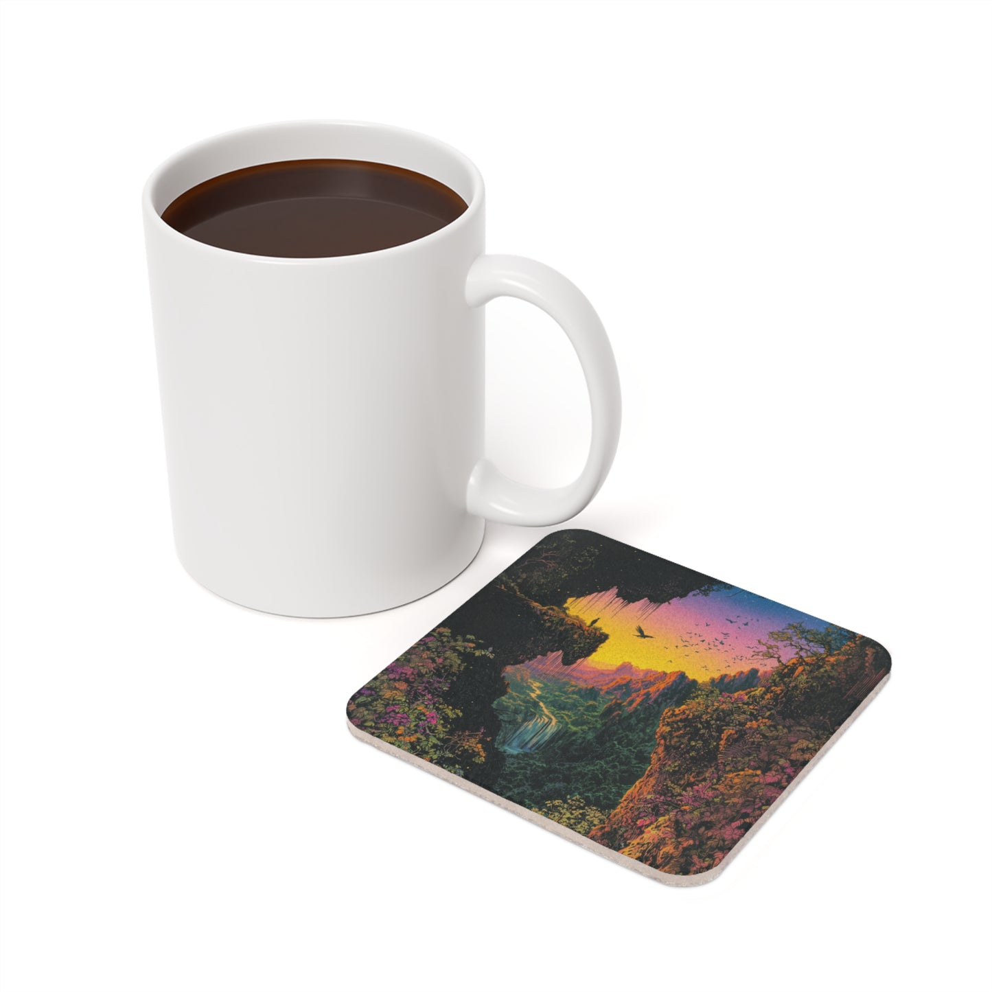 Jungle Sunset Coaster