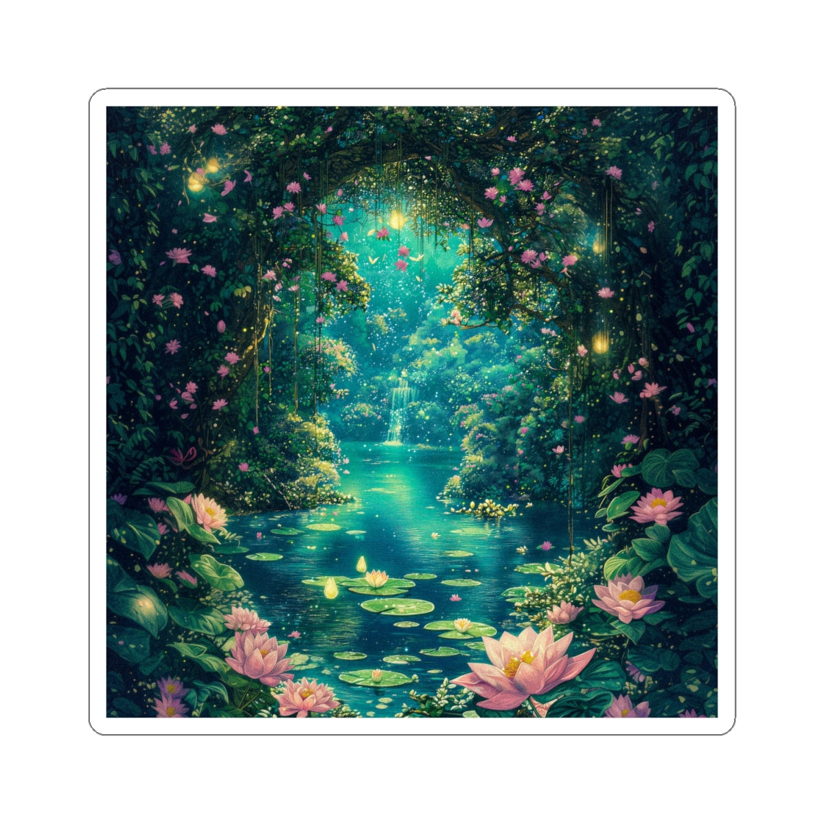 Lotus Retreat Sticker