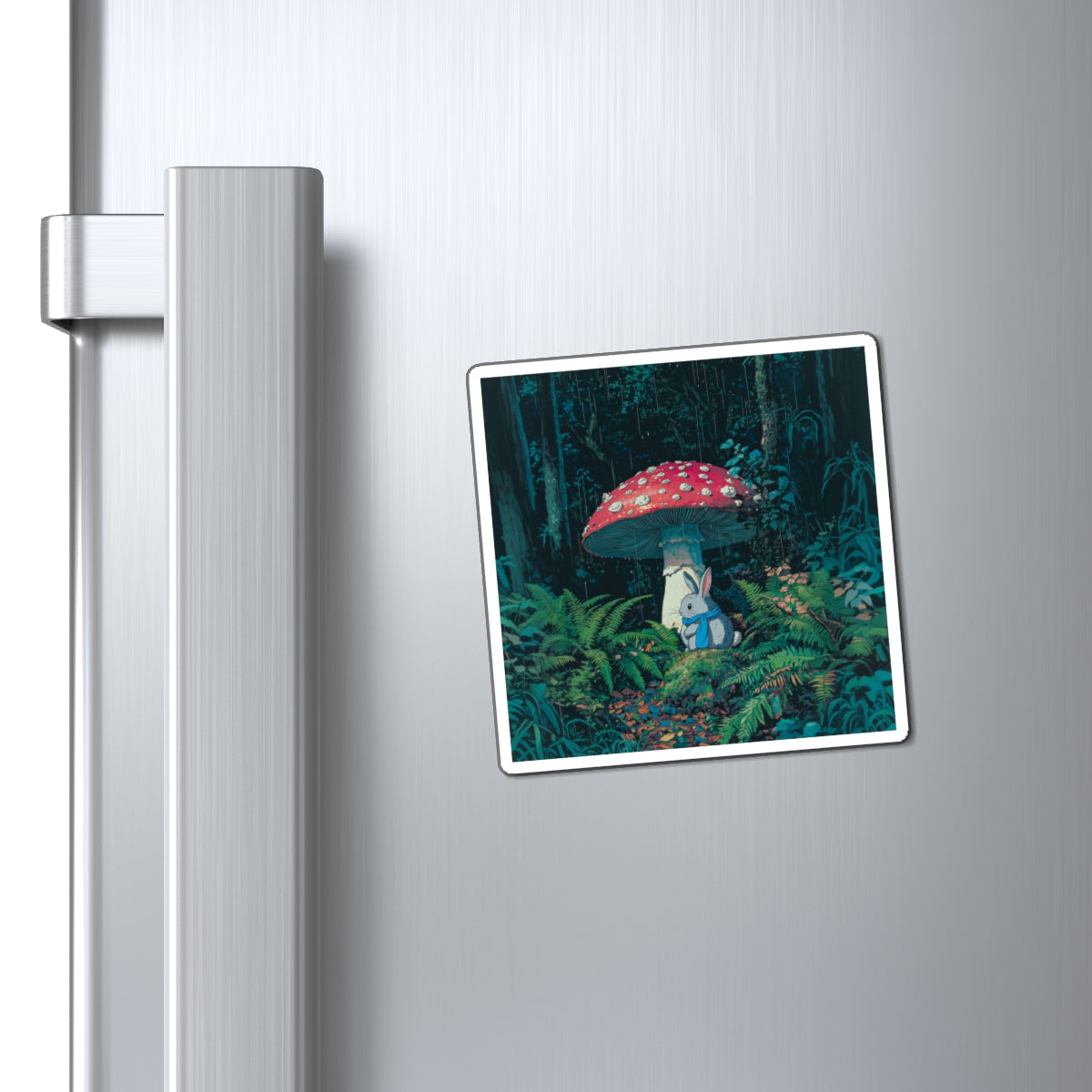 Mushroom Rabbit Fridge Magnet
