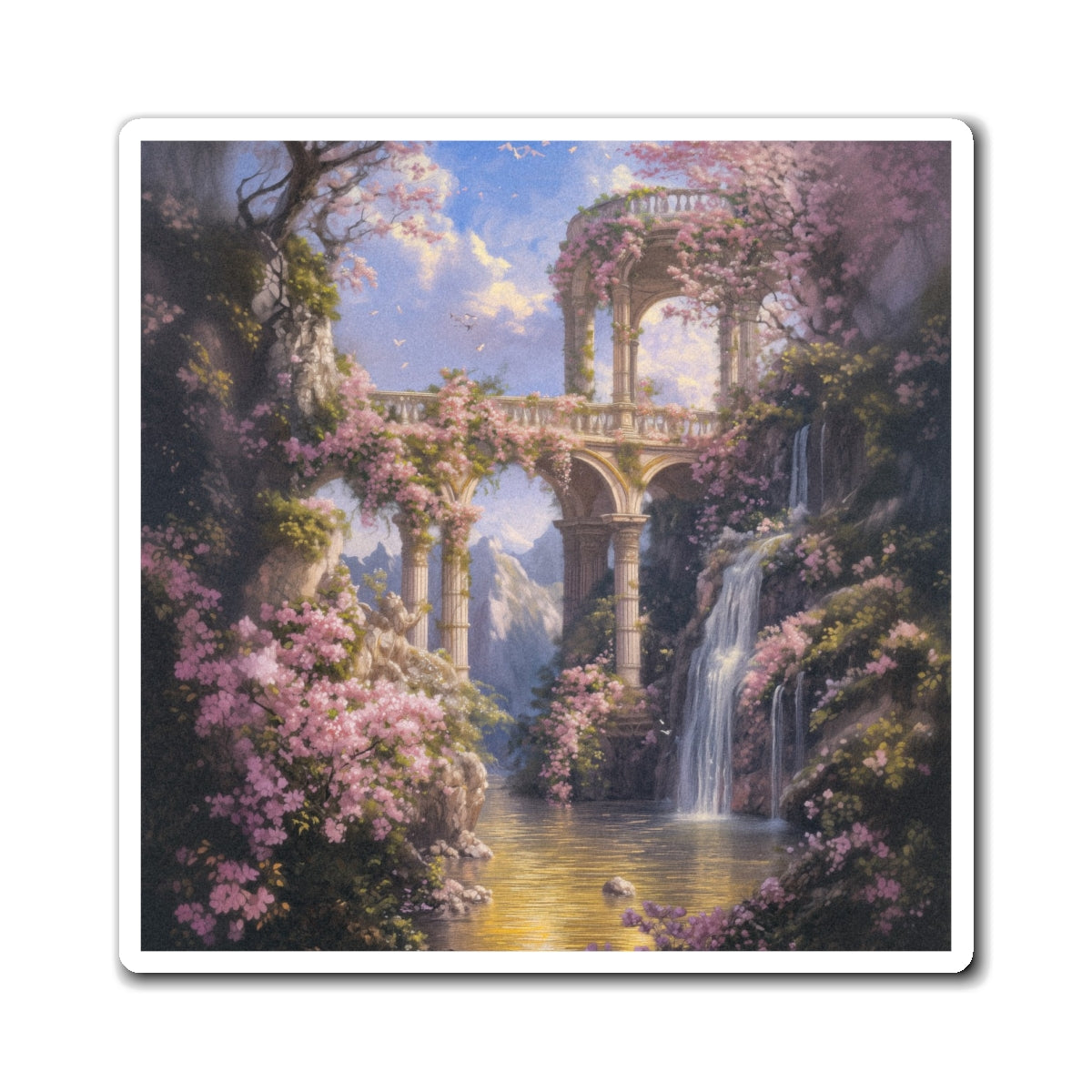Lush Ruins Fridge Magnet