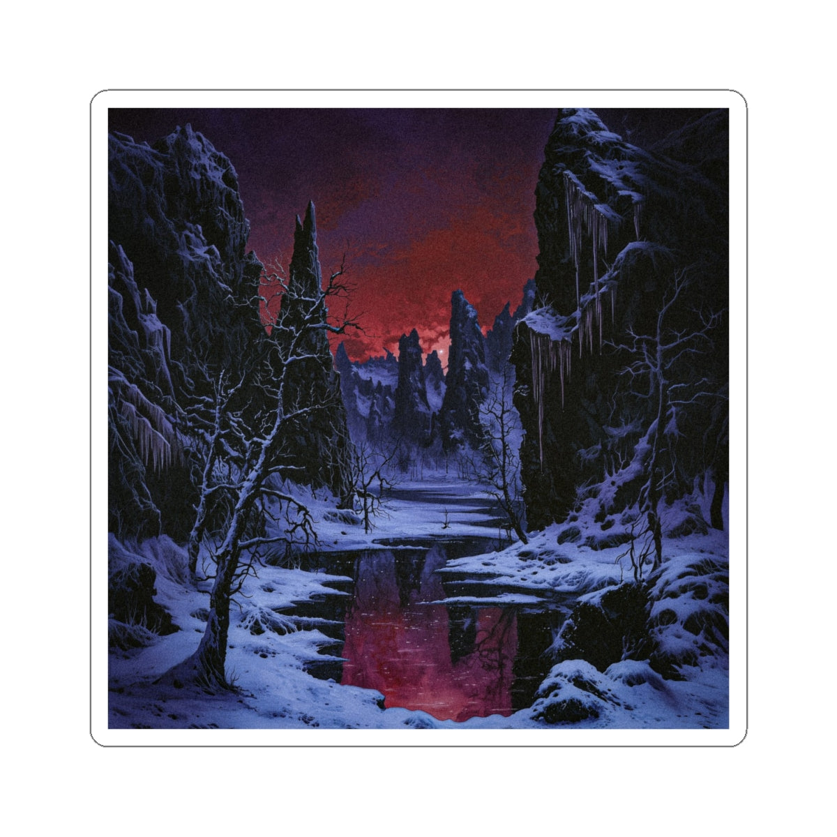 Crimson Frost Sticker
