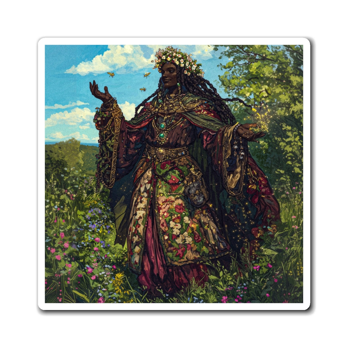 Ebony Mystic Fridge Magnet