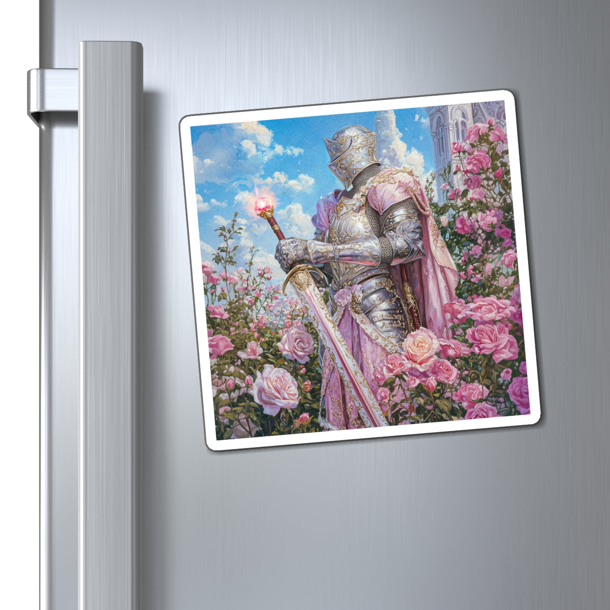 Rose Knight Fridge Magnet
