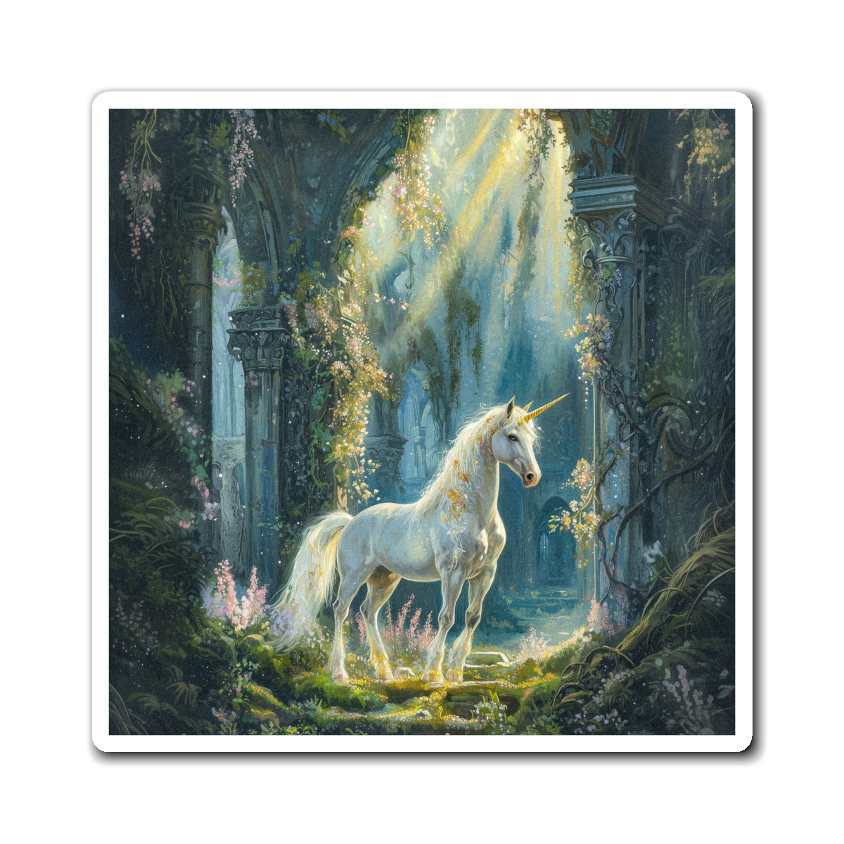 Lavish Unicorn Fridge Magnet