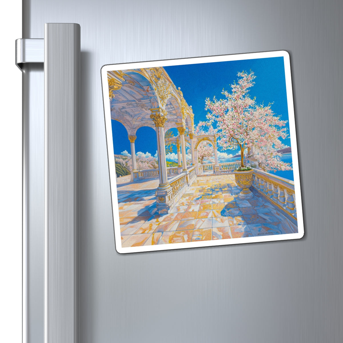 Royal Courtyard Fridge Magnet